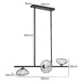 Bright Sea Lighting Amelie 3 Light Pendant
