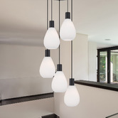 Bright Sea Lighting Blanc 5 Light Pendant