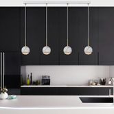 Bright Sea Lighting Oneta 4 Light Iron Pendant