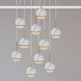 Bright Sea Lighting Oneta 10 Light Iron Pendant