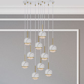 Bright Sea Lighting Oneta 10 Light Iron Pendant