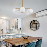 Bright Sea Lighting Blundell Frosted Glass 5 Light Pendant