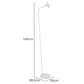 Bright Sea Lighting Alaura Iron Floor Lamp
