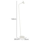 Bright Sea Lighting Alaura Iron Floor Lamp