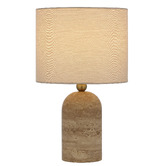 Bright Sea Lighting 42cm Bondi Travertine Table Lamp