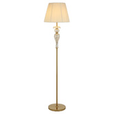Bright Sea Lighting Dahlia Iron &amp; Glass Floor Lamp