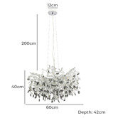 Bright Sea Lighting Roshan 8 Light Pendant