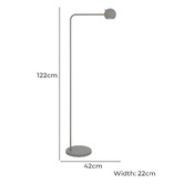 Bright Sea Lighting Rupert Iron Floor Lamp