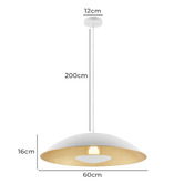 Bright Sea Lighting Leora Saucer Metal Pendant Light