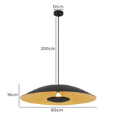 Bright Sea Lighting Leora Saucer Metal Pendant Light