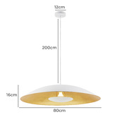 Bright Sea Lighting Leora Saucer Metal Pendant Light