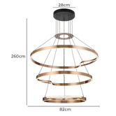 Bright Sea Lighting Sorcha 3 Tier Pendant Light