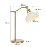 Bright Sea Lighting Rollant Iron Table Lamp