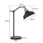 Bright Sea Lighting Rollant Iron Table Lamp