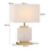 Bright Sea Lighting 53cm Nezrin Marble Table Lamp