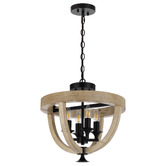 Bright Sea Lighting Tokig Iron Timber Multi Mount 4 Light Pendant