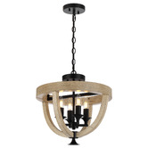 Bright Sea Lighting Tokig Iron Timber Multi Mount 4 Light Pendant