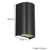 Bright Sea Lighting Vivare Outdoor Up/Down Wall Light