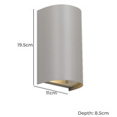 Bright Sea Lighting Vivare Outdoor Up/Down Wall Light