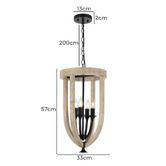 Bright Sea Lighting Tokig 4 Light Iron Pendant