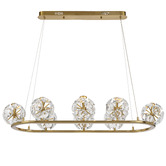 Bright Sea Lighting Anora Iron 8 Light LED Pendant