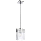Bright Sea Lighting Brenna Ribbed Glass 1 Light Pendant