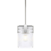 Bright Sea Lighting Brenna Ribbed Glass 1 Light Pendant