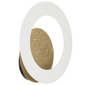 Bright Sea Lighting Eleanor Iron Backlit Ring LED Wall Light