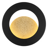 Bright Sea Lighting Eleanor Iron Backlit Ring LED Wall Light