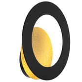 Bright Sea Lighting Eleanor Iron Backlit Ring LED Wall Light