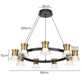Bright Sea Lighting Shaina 9 Light LED Pendant