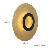 Bright Sea Lighting Eleanor Iron Backlit LED Wall Light