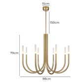 Bright Sea Lighting Nahar 8 Light LED Pendant