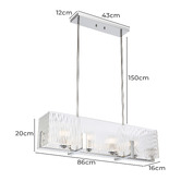 Bright Sea Lighting Brenna 4 Light Pendant