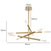 Bright Sea Lighting Jomei 8 Light LED Pendant