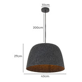 Bright Sea Lighting Claribel 1 Felt Light Pendant