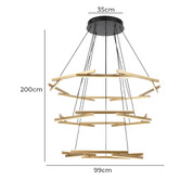 Bright Sea Lighting Bertha 3 Tier LED Pendant Light