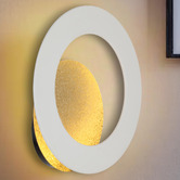 Bright Sea Lighting Eleanor Iron Backlit Ring LED Wall Light