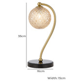 Bright Sea Lighting 35cm Astoria Marble Table Lamp