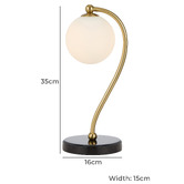 Bright Sea Lighting 35cm Astoria Marble Table Lamp