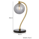Bright Sea Lighting 35cm Astoria Marble Table Lamp