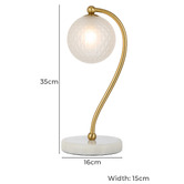 Bright Sea Lighting 35cm Astoria Marble Table Lamp