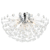 Bright Sea Lighting Uriah Crystal 6 Light Flush Mount Ceiling Light