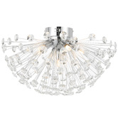 Bright Sea Lighting Uriah Crystal 6 Light Flush Mount Ceiling Light