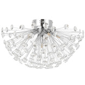 Bright Sea Lighting Uriah Crystal 6 Light Flush Mount Ceiling Light