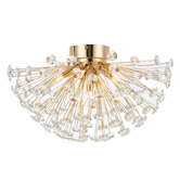 Bright Sea Lighting Uriah Crystal 6 Light Flush Mount Ceiling Light
