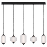 Bright Sea Lighting Black Torso 5 Light LED Pendant