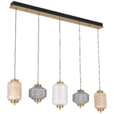Bright Sea Lighting Brass Altos 5 Light LED Pendant