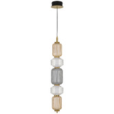 Bright Sea Lighting Brass Altos Vertical 5 Light LED Pendant