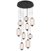 Bright Sea Lighting Black Altos 9 Light LED Pendant